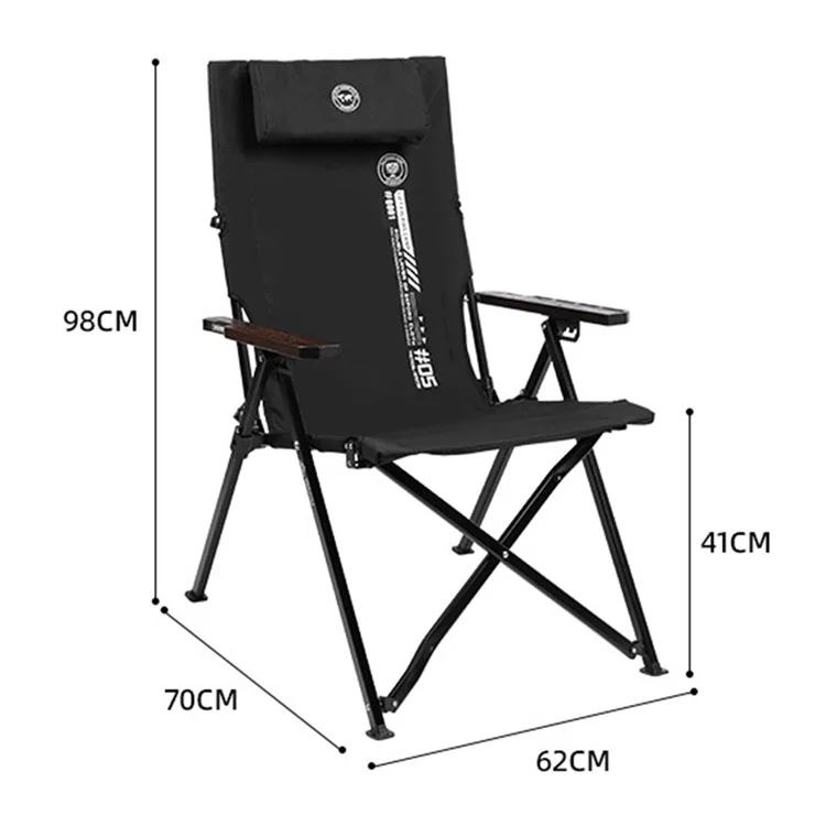 SHINETRIP A507 4 Level Adjustable Recliner Outdoor Camping Folding Chair with Detachable Headrest - Sand