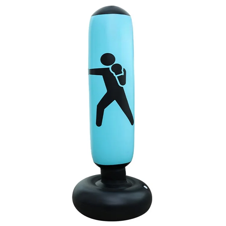 JY-0166 Saco de Boxeo Hinchable de Pie de 160 cm para Adultos y Niños para Entrenamiento de Fitness - Azul