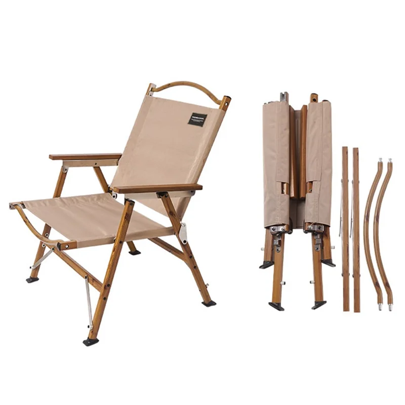 NOBANA Silla Plegable de Camping y Mochilero Portátil - Caqui