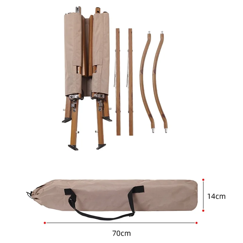 NOBANA Silla Plegable de Camping y Mochilero Portátil - Caqui