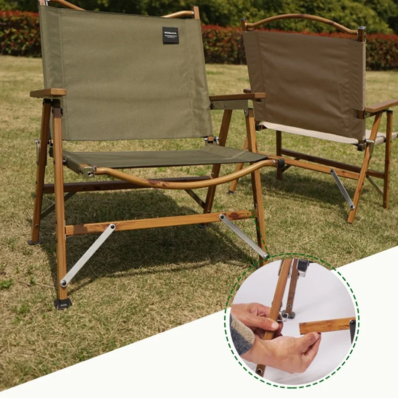 NOBANA Silla Plegable de Camping y Mochilero Portátil - Caqui