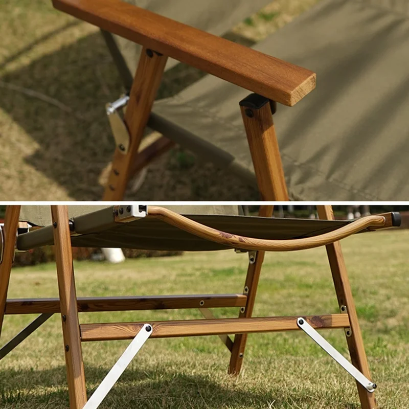 NOBANA Silla Plegable de Camping y Mochilero Portátil - Caqui