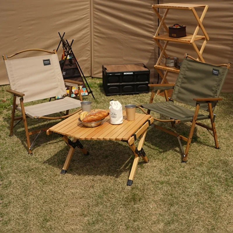 NOBANA Silla Plegable de Camping y Mochilero Portátil - Caqui