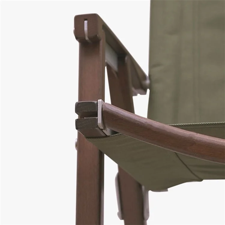 SHINETRIP A375 Outdoor Portable Holzstuhl Black Walnut Camping Klappstuhl - Schwarz