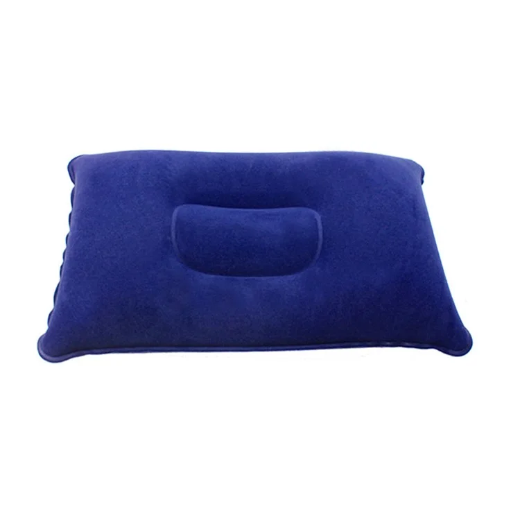 Ultralight Inflatable Air Pillow Sleeping Head Rest Folding Air Travel Pillow - Blue