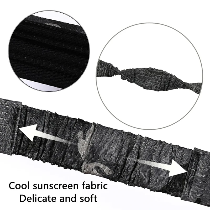 REXCHI XTJ97 Men's Headband Workout Sweatband Sports Hair Band Sweat-absorbed Head Band - Grey