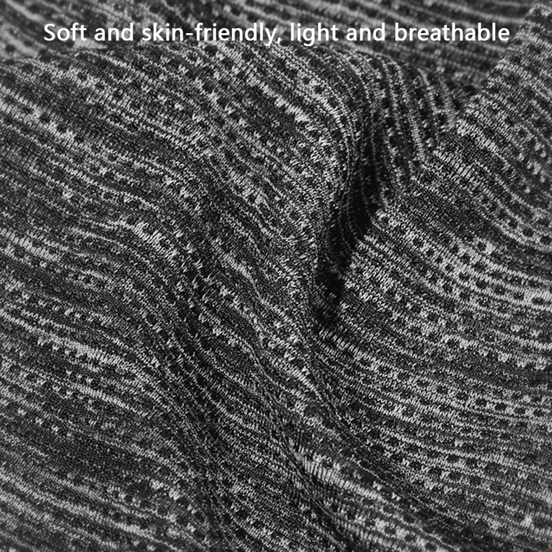 REXCHI XTJ97 Men's Headband Workout Sweatband Sports Hair Band Sweat-absorbed Head Band - Grey