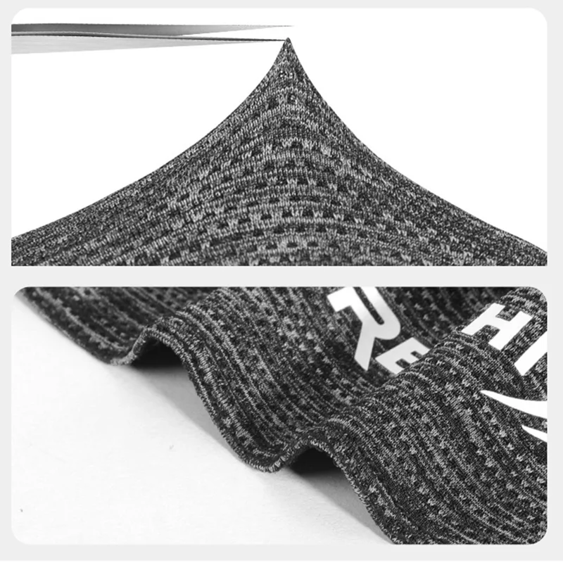 REXCHI XTJ97 Men's Headband Workout Sweatband Sports Hair Band Sweat-absorbed Head Band - Grey