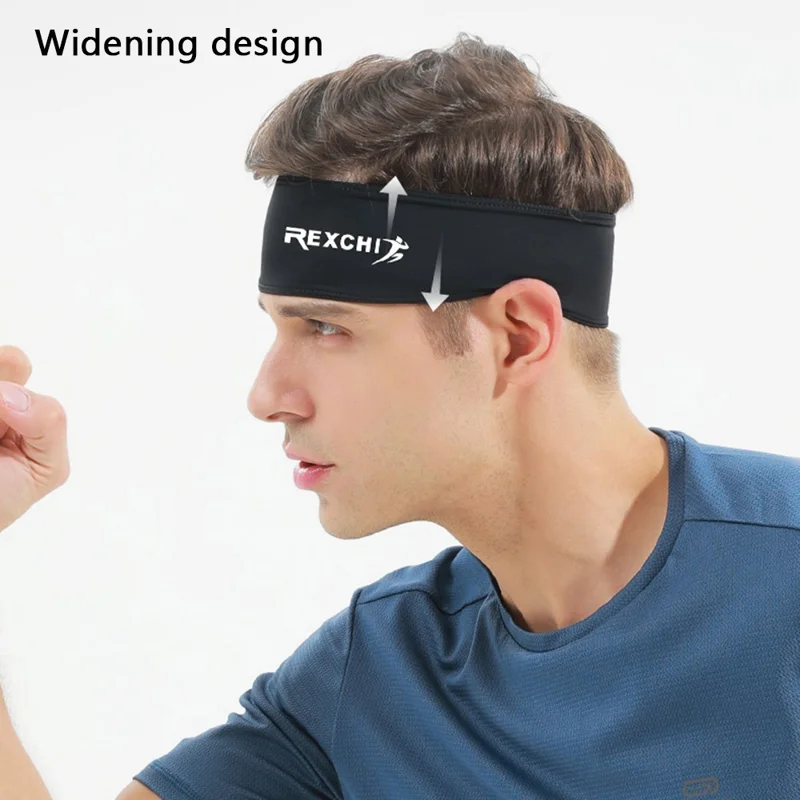REXCHI XTJ68 Fascia per uomo Sweatband Workout Fascia per capelli - Stile B