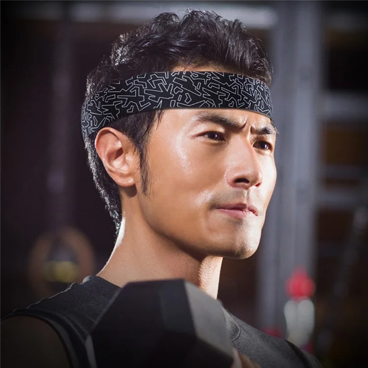 TD008 Sports Headband Sweat Wicking Fitness Hairband Men Women Basketball Running Sweatband - Orange