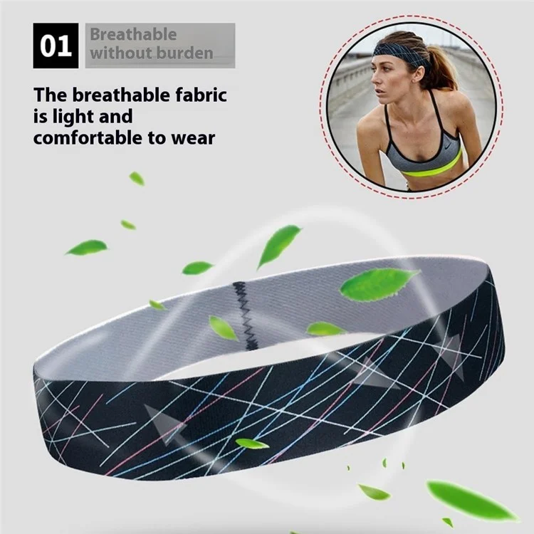 TD008 Sports Headband Sweat Wicking Fitness Hairband Men Women Basketball Running Sweatband - Orange