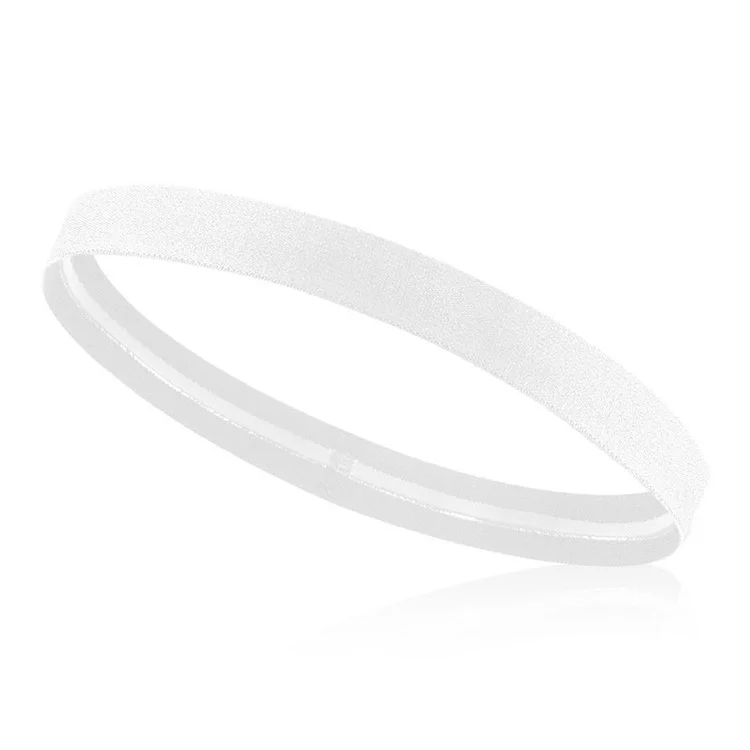 TD006 Sport-Schweißband rutschfeste, schweißableitende Stirnband für Fitness, Laufen, Yoga, Basketball - Weiß