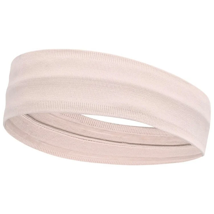 Sports Headband for Adults / Children Moisture Wicking Hairband Athletic Towel Head Sweat Bands - Light Pink