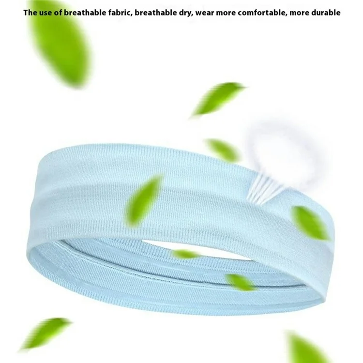 Sports Headband for Adults / Children Moisture Wicking Hairband Athletic Towel Head Sweat Bands - Light Pink