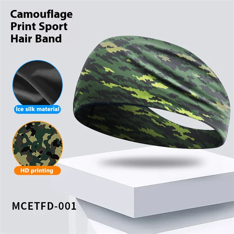 Diadema de camuflaje para niños Diadema deportiva transpirable Diadema de baloncesto para niños Diadema de carrera - MCETFD-001