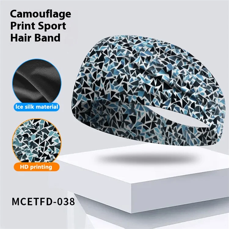 Bandeau de sport respirant pour enfants, rafraîchissant en soie glacée pour le basketball et la course - MCETFD-038