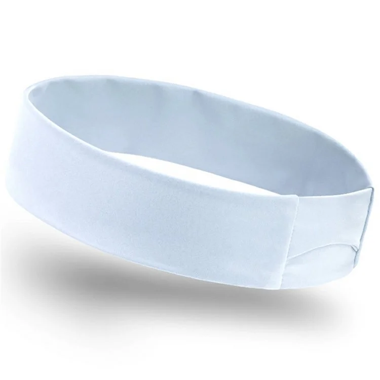 SK026 Unisex Sports Headband Cycling Basketball Running Fitness Yoga Moisture Wicking Elastic Hair Band - Baby Blue