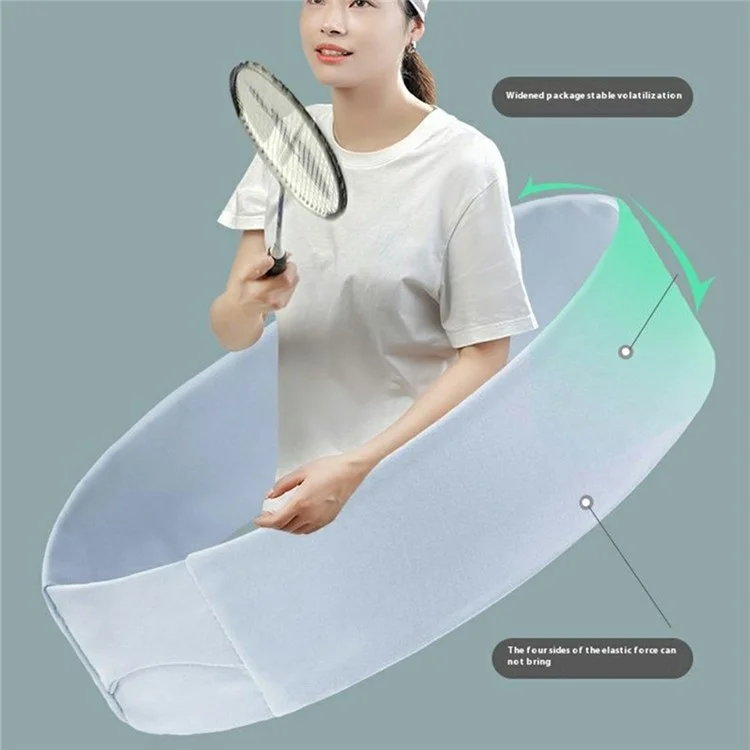 SK026 Unisex Sports Headband Cycling Basketball Running Fitness Yoga Moisture Wicking Elastic Hair Band - Baby Blue