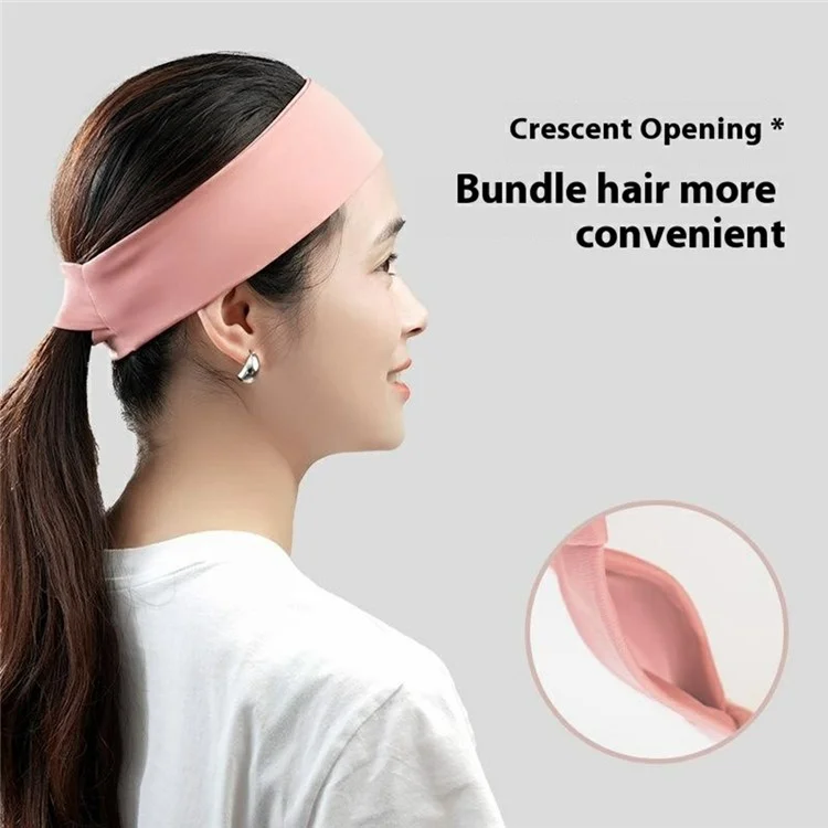SK026 Unisex Sports Headband Cycling Basketball Running Fitness Yoga Moisture Wicking Elastic Hair Band - Baby Blue