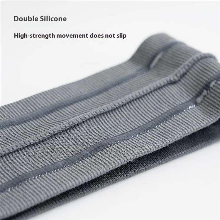 SK025 Sports Headband Yoga Running Basketball Cycling Sweat Wicking Quick Dry Hairband - Grey