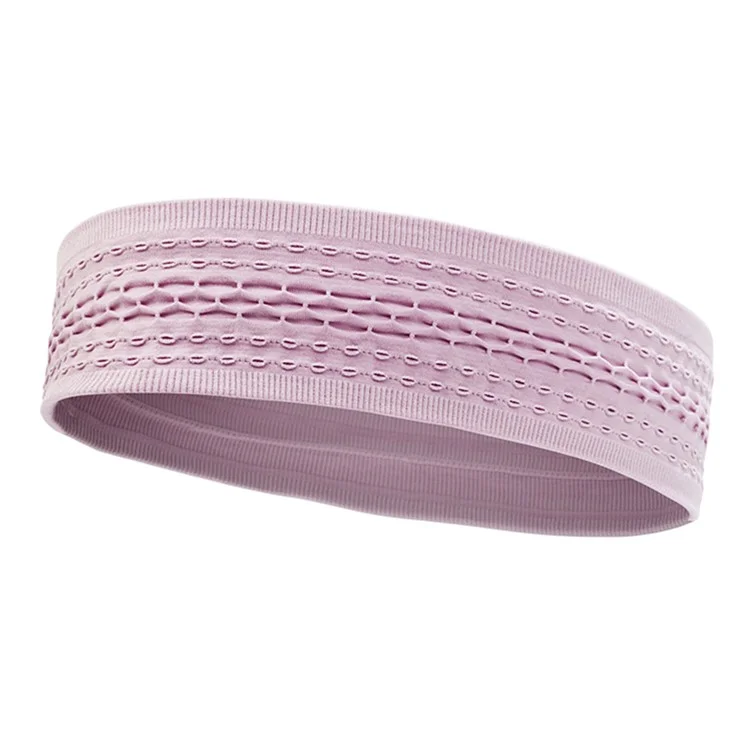 SK025 Sports Headband Yoga Running Basketball Cycling Sweat Wicking Quick Dry Hairband - Pink