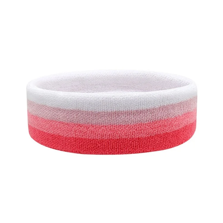 Faixa de Cabeça Esportiva Absorvente de Suor Unissex 19x5cm para Corrida, Fitness, Yoga e Lavagem Facial - Rosa