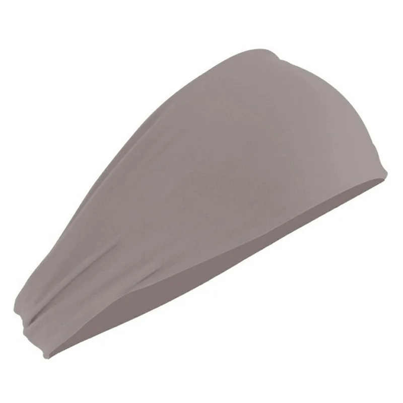 YF-HJ012 Faixa de Cabeça para Yoga de Secagem Rápida, Absorvente de Suor para Esportes Externos, Fitness e Ciclismo - Marrom Driftwood