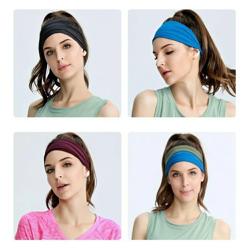 YF-HJ012 Faixa de Cabeça para Yoga de Secagem Rápida, Absorvente de Suor para Esportes Externos, Fitness e Ciclismo - Marrom Driftwood