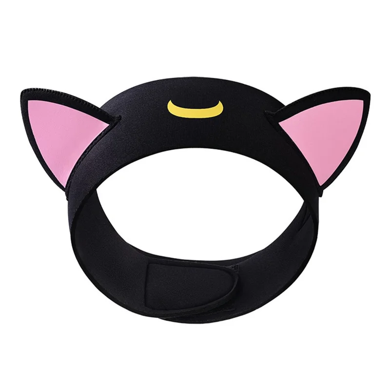 GOLOVEJOY XTJ161 Katzenohren Schwimm-Stirnband für Damen aus Neopren, schnell trocknend, Sport Haarband
