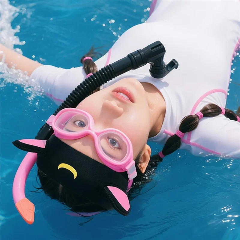 GOLOVEJOY XTJ161 Katzenohren Schwimm-Stirnband für Damen aus Neopren, schnell trocknend, Sport Haarband