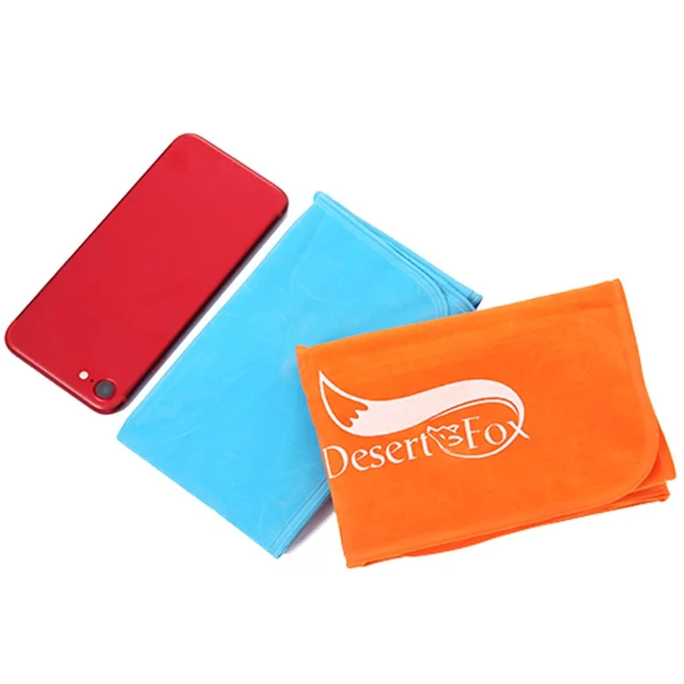 DESERT&FOX Almohada de Camping Ultraligera Hinchable Camping Playa Diseño Ergonómico para Siesta - Azul Bebé 