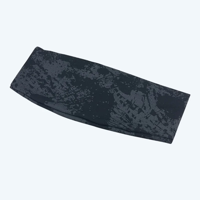 TD002 Headband Workout Sweatband Moisture Wicking Head Band Sports Hair Band Sweat-absorbed Headband - Blue Texture