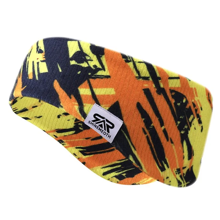 SHINEMEOTH Men Women Winter Sports Headband Ear Warmer Stretchy Yoga Hair Band - SH-8FE007-04