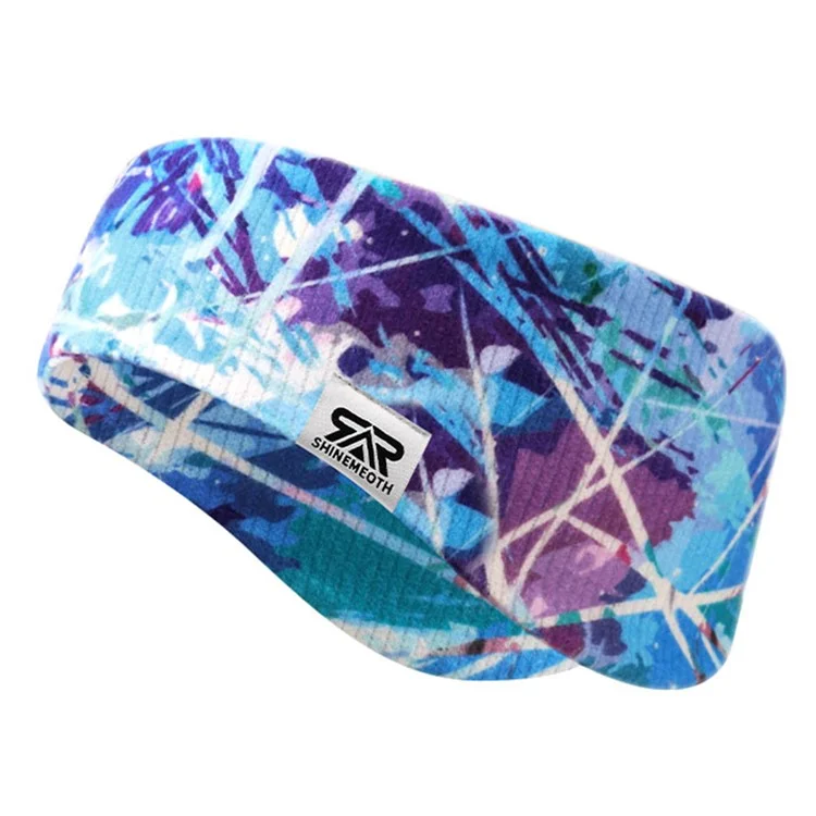 SHINEMEOTH Men Women Winter Sports Headband Ear Warmer Stretchy Yoga Hair Band - SH-8FE009-03
