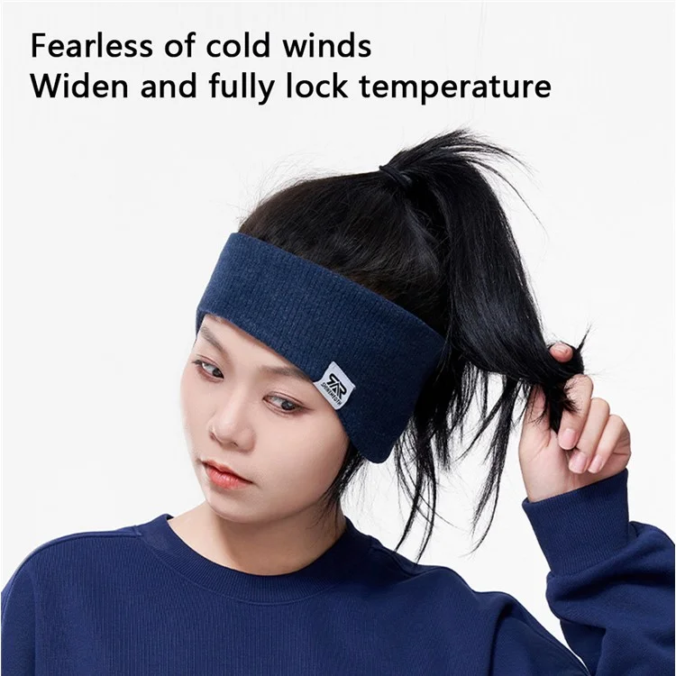 SHINEMEOTH Windproof Sports Headband Men Women Winter Ear Warmer Stretchy Yoga Hair Band - SH-8FE006-08