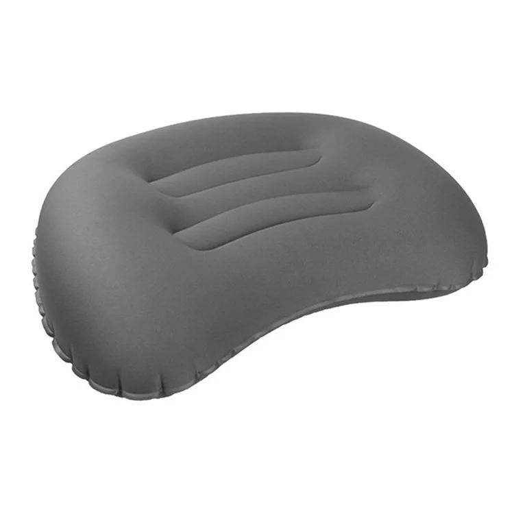 GM-SIP10 Almohada Inflable para Camping Cojines Exteriores Tela+TPU Almohada de Viaje - Gris