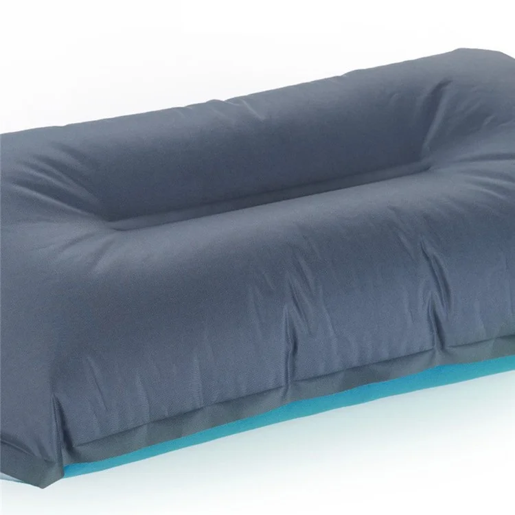 Travesseiro Inflável de Esponja Camping Travel - Preto