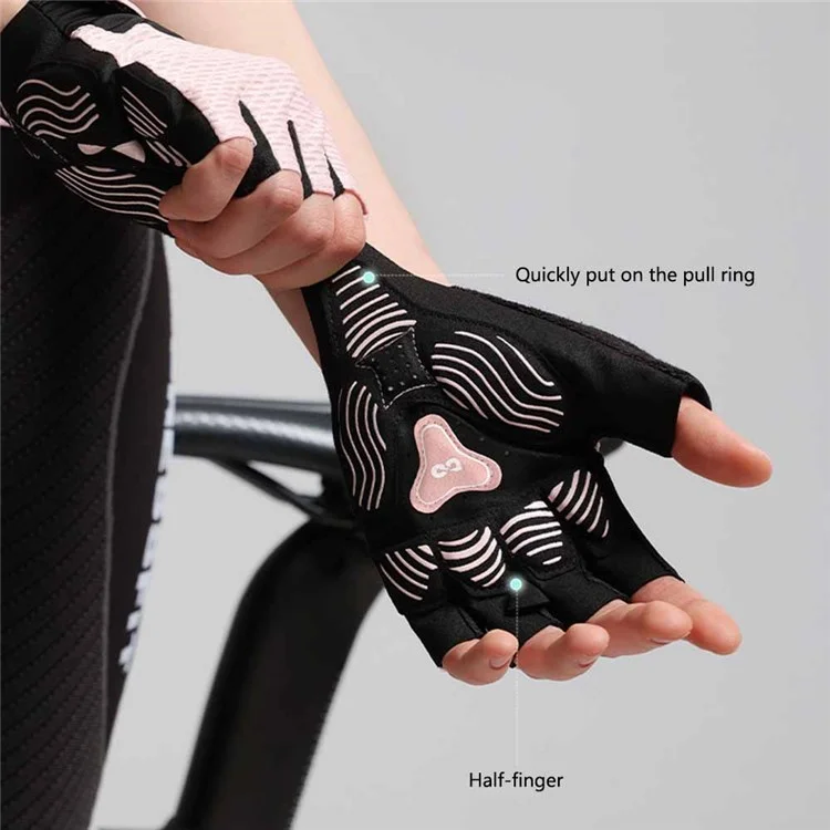 GOLOVEJOY XG78 1 Pair Fitness Men's Gloves Breathable Half Finger Women's Hand Gloves - Black / XXL