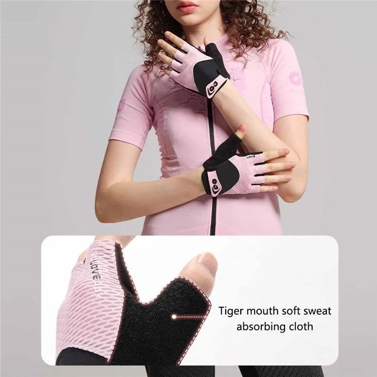 GOLOVEJOY XG78 1 Pair Fitness Men's Gloves Breathable Half Finger Women's Hand Gloves - Black / XXL