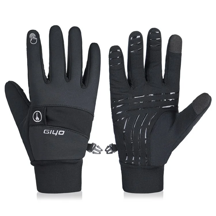 GIYO S-13 1 Pair Polyester Full Finger  MTB Cycling Gloves Touchscreen Hand Gloves - Size: S