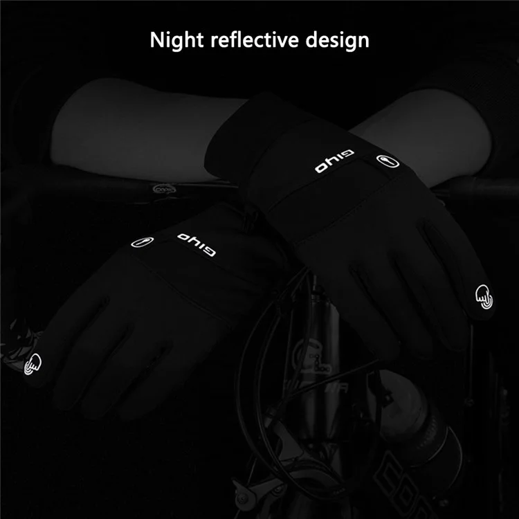 GIYO S-13 1 Pair Polyester Full Finger  MTB Cycling Gloves Touchscreen Hand Gloves - Size: S