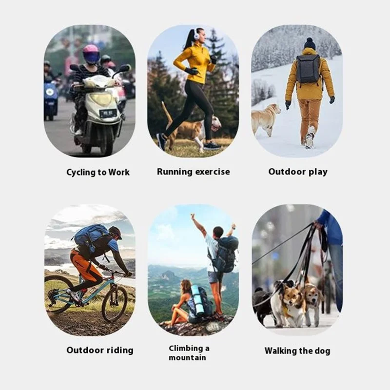 Luvas de ciclismo de inverno masculinas KYNCILOR 1 Pair, meia-dedos, com tela sensível ao toque - M