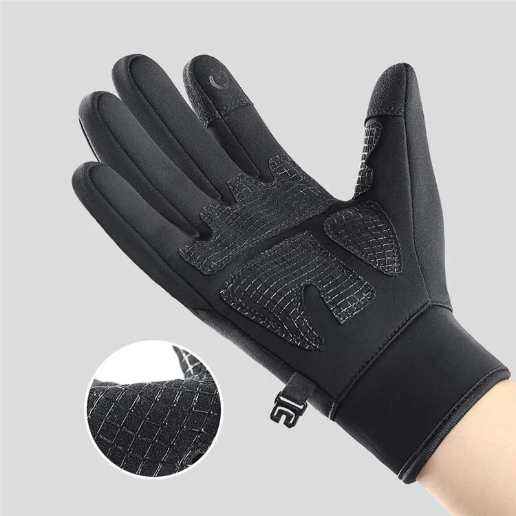 VILICO A0098 1 Pair Winter Thermal Cycling Gloves Waterproof Skiing Touch Screen Hand Gloves - S
