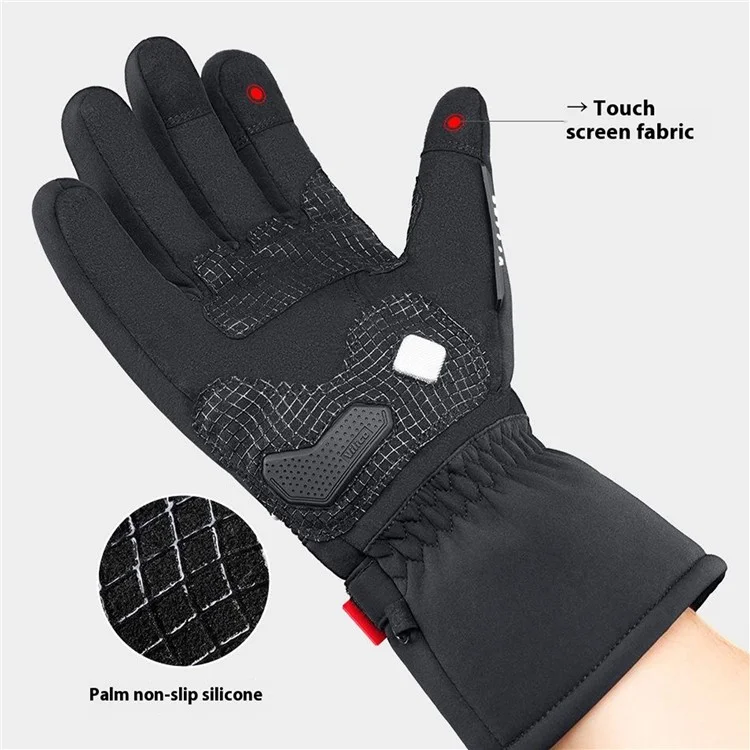 VILICO A0088 1 Paire de Gants Imperméables et Coupe-Vent d'Hiver pour Cyclisme avec Écran Tactile - M