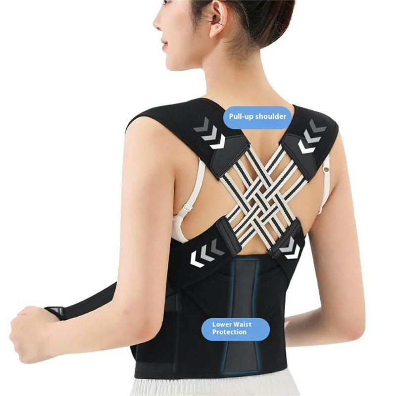 AB149 Back Posture Corrector Brace for Men Women Elastic Back Posture Correction Belt - S