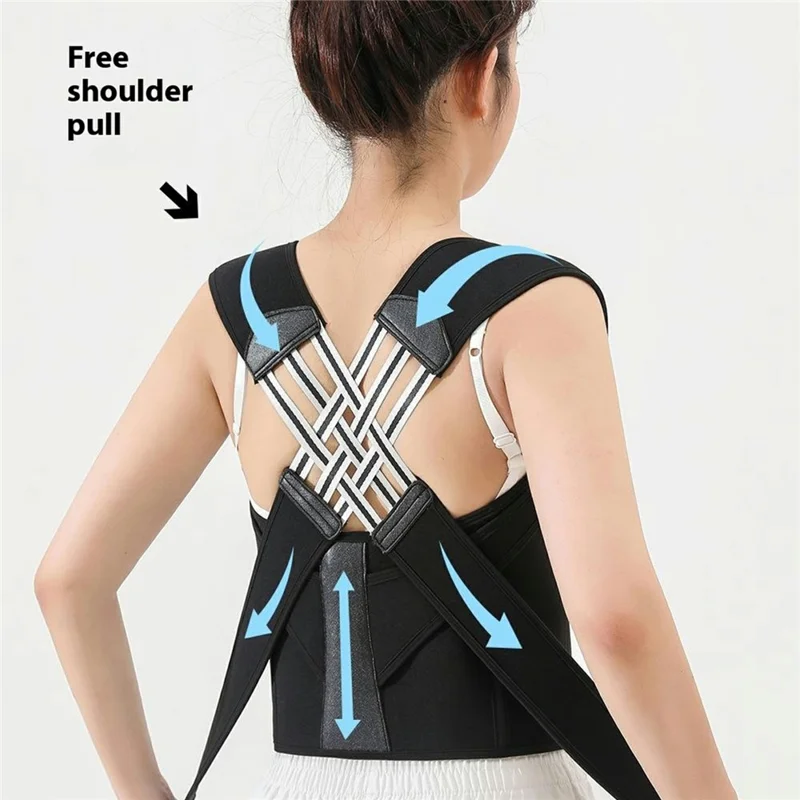 AB149 Back Posture Corrector Brace for Men Women Elastic Back Posture Correction Belt - S