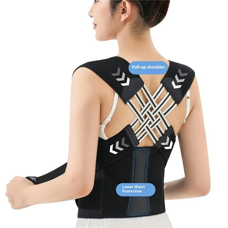 AB149 Back Posture Corrector Brace for Men Women Elastic Back Posture Correction Belt - XXL