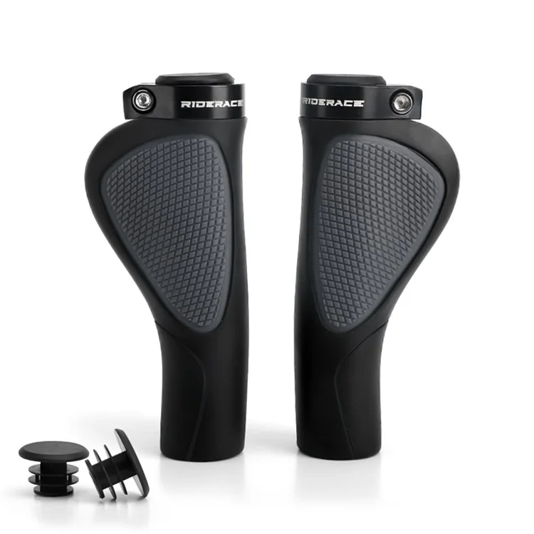 Riderace RR9200 Anti-Slip MTB Bike Grips Ergonomic Rubber Bicycle Cubierta de Manillar