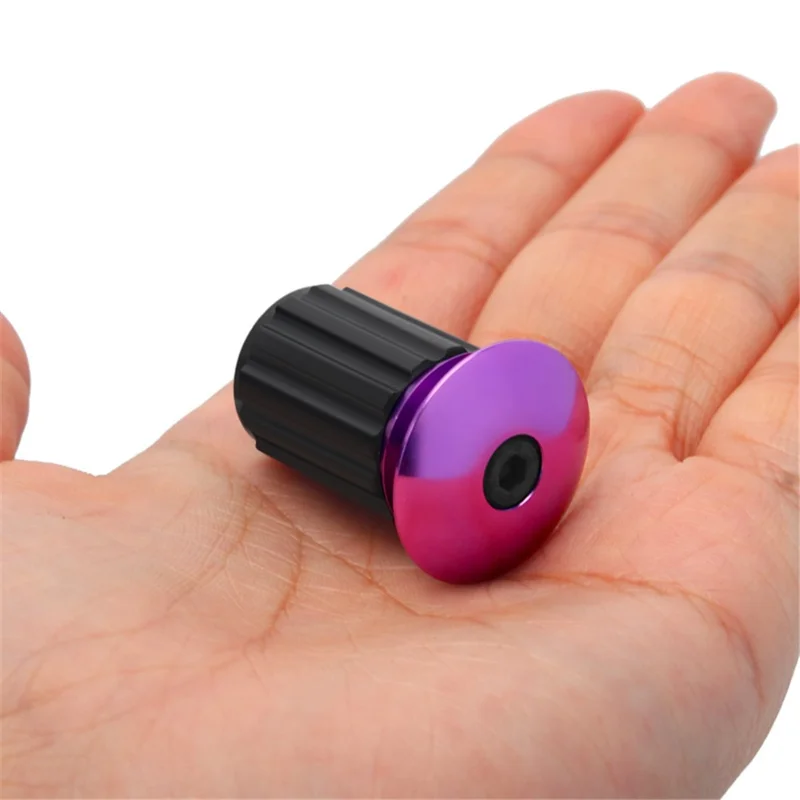 RIDERACE RR9351 2Pcs 18-20mm Handlebar End Plugs Road Bike Handle Bar End Cap Expansion Plugs - Black