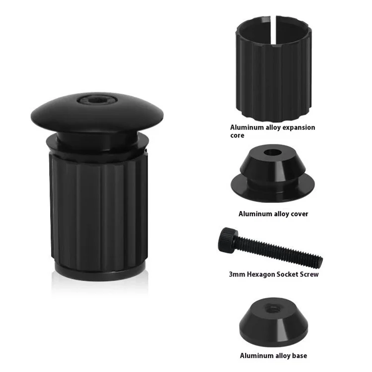 RIDERACE RR9351 2Pcs 18-20mm Handlebar End Plugs Road Bike Handle Bar End Cap Expansion Plugs - Blue